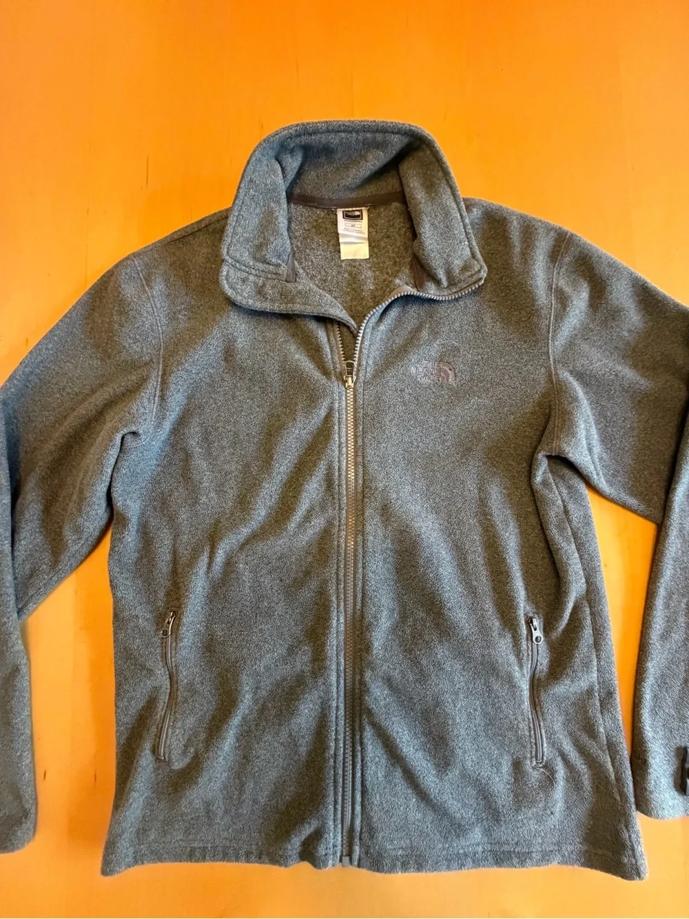 The North Face Gray Full-Zip Fleece Jacket